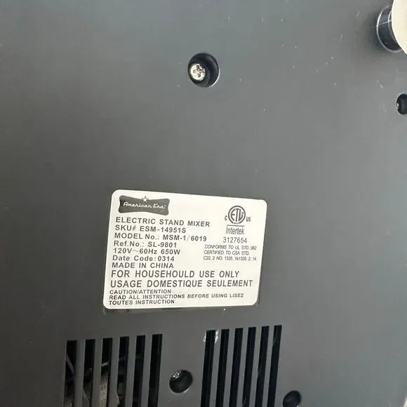 American Era Silver Stand Mixer - Picture 8 of 9